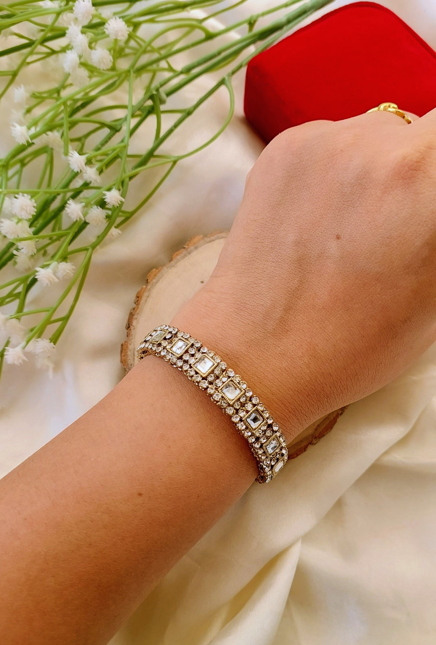 Openable Kundan Bangles