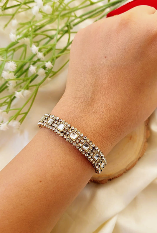 Openable Kundan Bangles