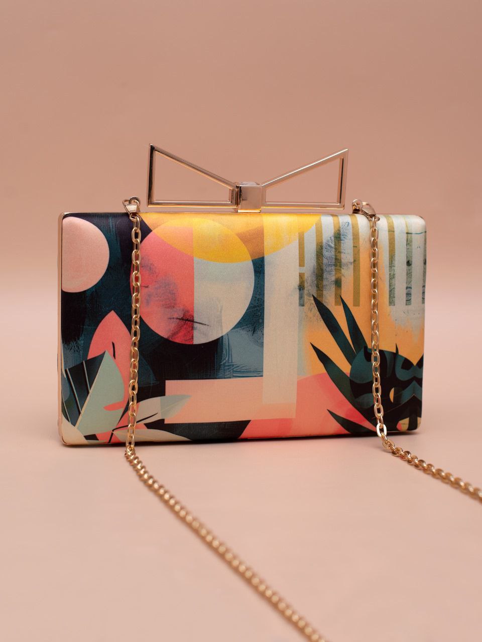 Art Printed Clutch