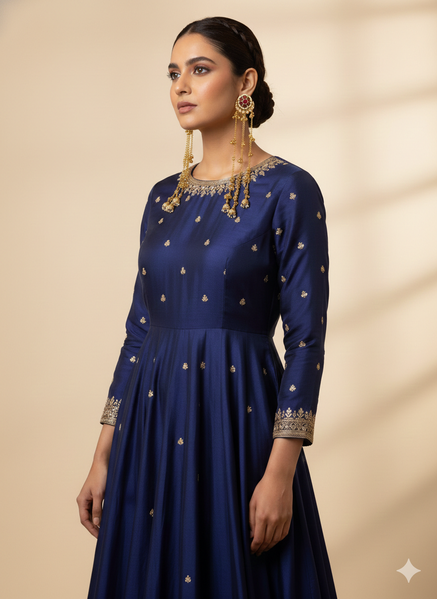 Mehwish Kashmiri Earrings - Red