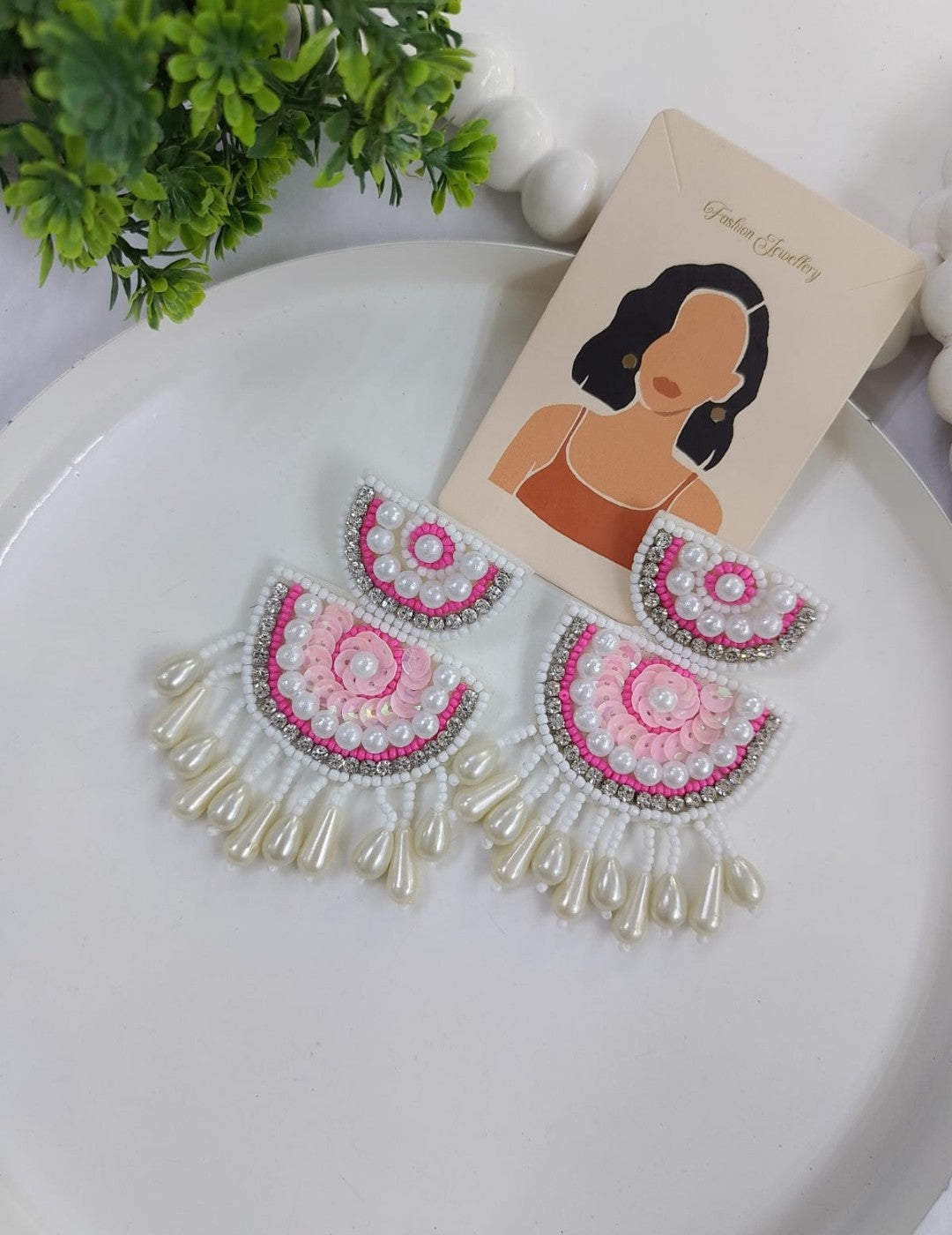 Siya pearl handmade earrings