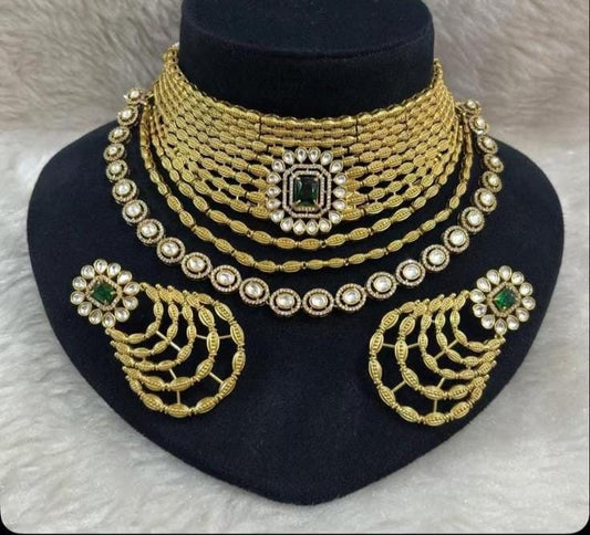 Manasvini Gold Look Alike Necklace