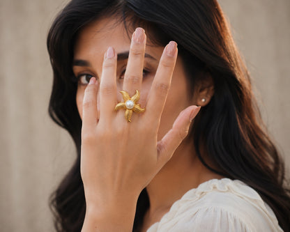 Starfish Anti Tarnish Ring