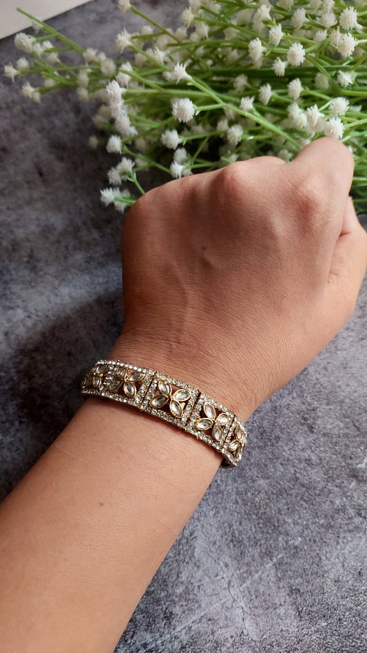 Openable Kundan Bangles