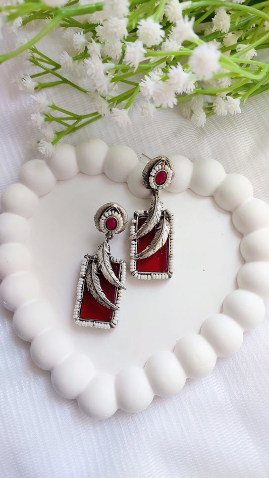 Mayuri Earrings - Red