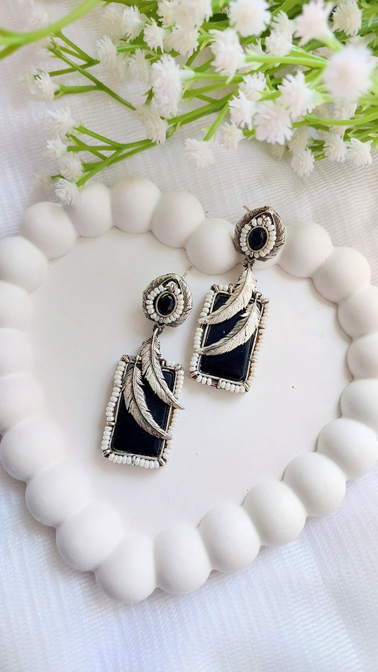 Mayuri Earrings - Navy Blue