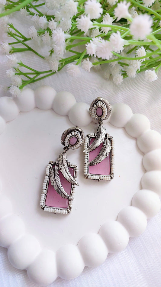 Mayuri Earrings - Pink