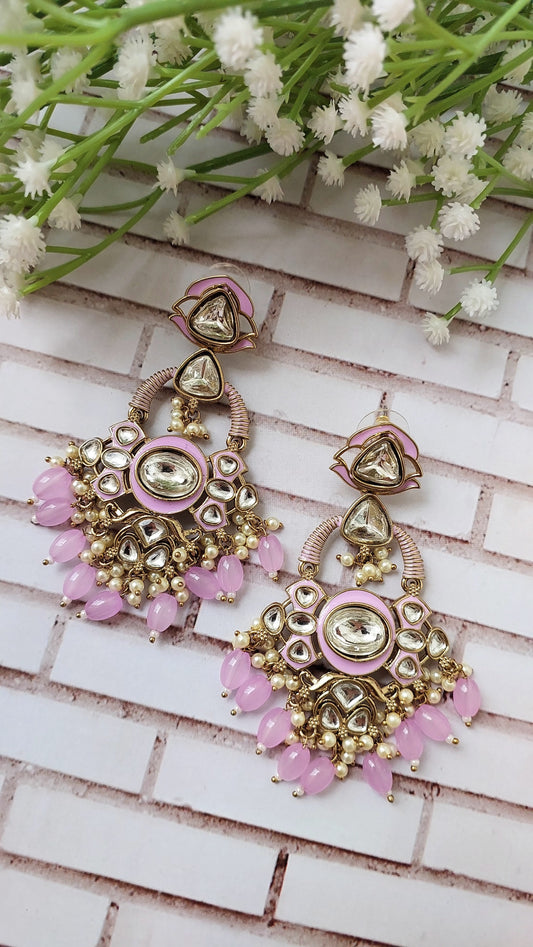 Purvi Earrings - Lilac