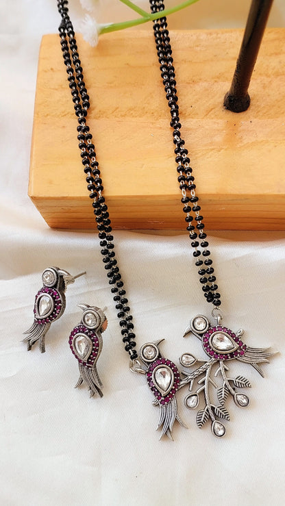 Panchi Mangalsutra With Earrings