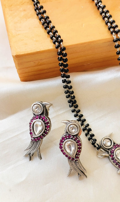 Panchi Mangalsutra With Earrings