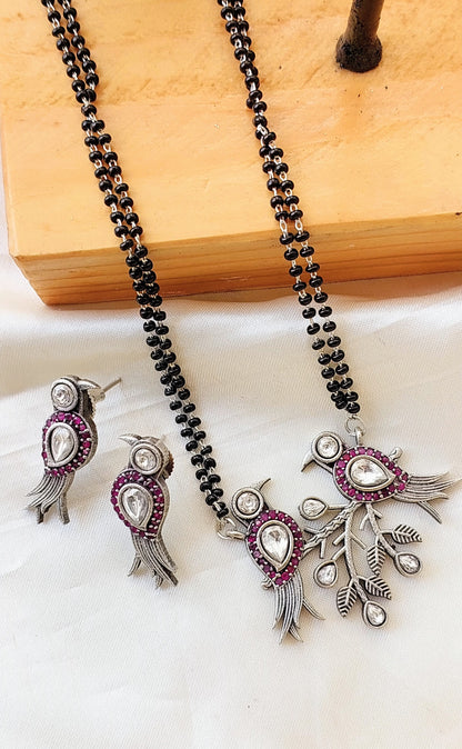 Panchi Mangalsutra With Earrings