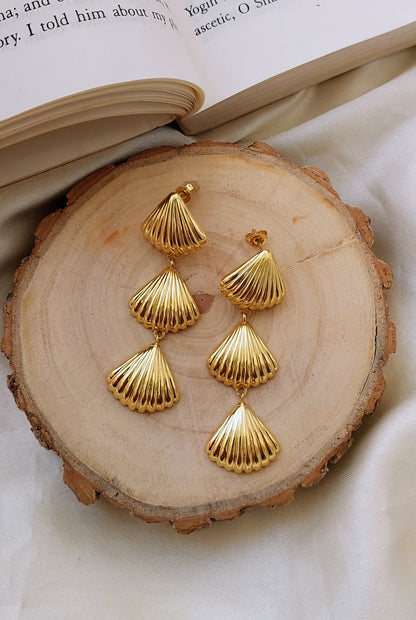 Layered Shell Earrings