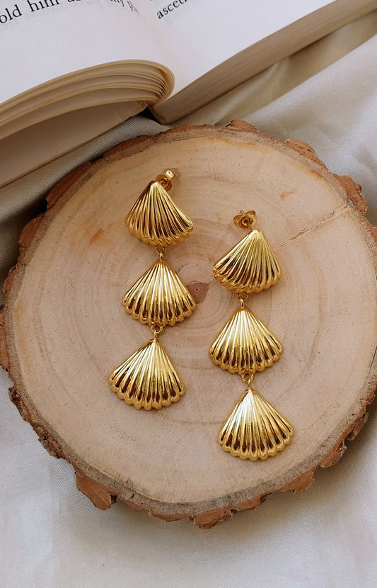 Layered Shell Earrings