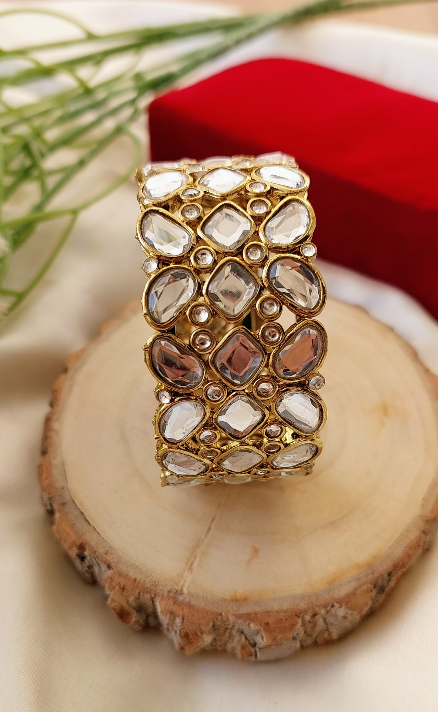 Openable Kundan Bangles