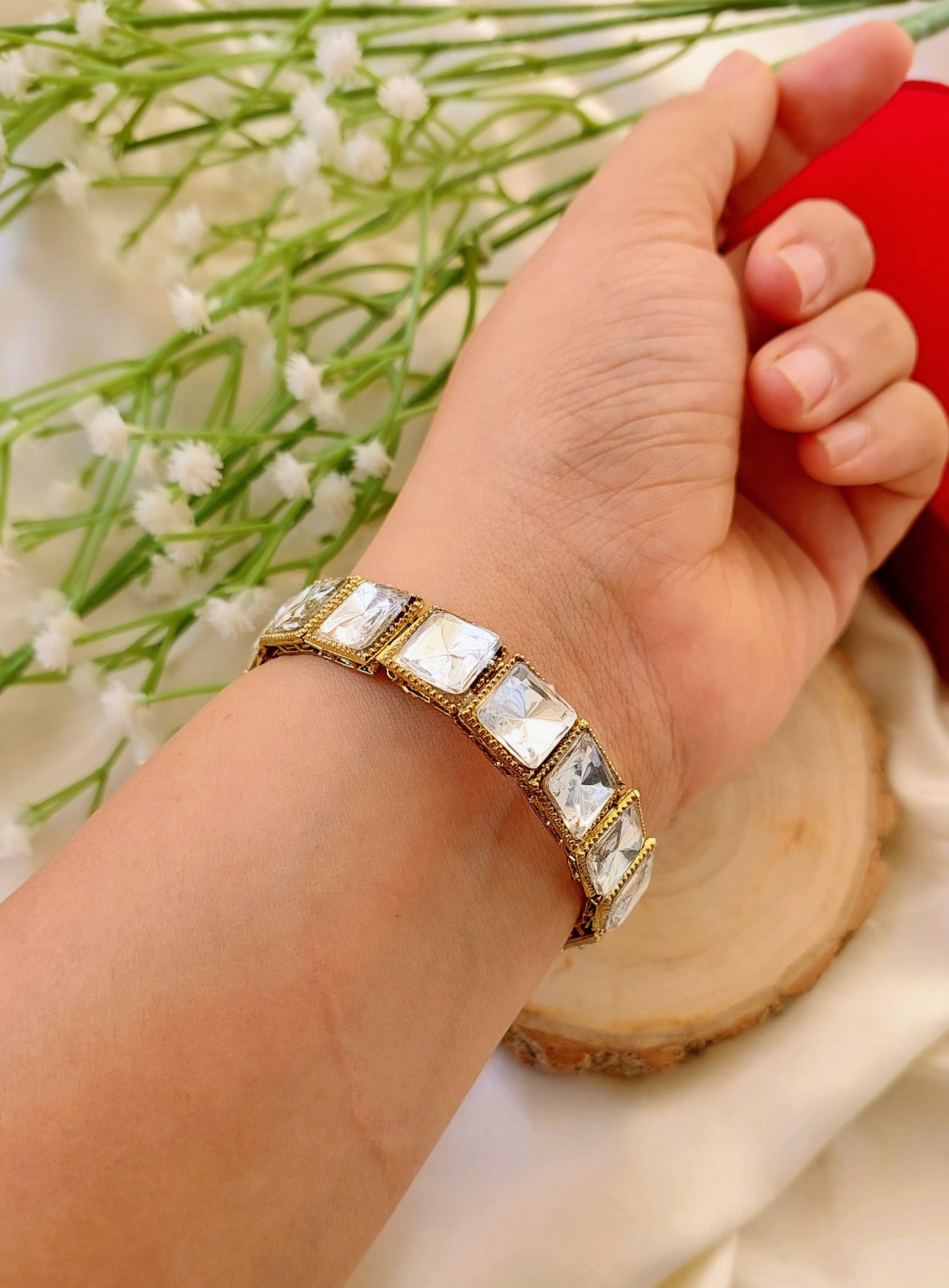 Openable Kundan Bangles