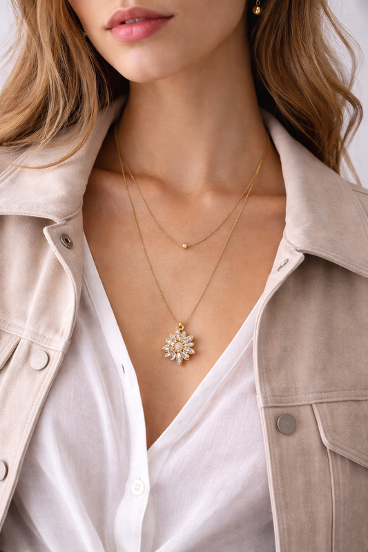 Dinah Double Layered Necklace