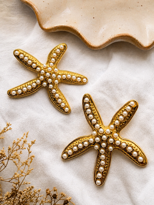 Starfish Studded Studs