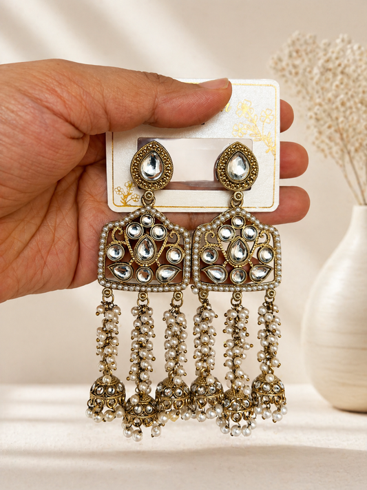 Varsha Kundan Earrings