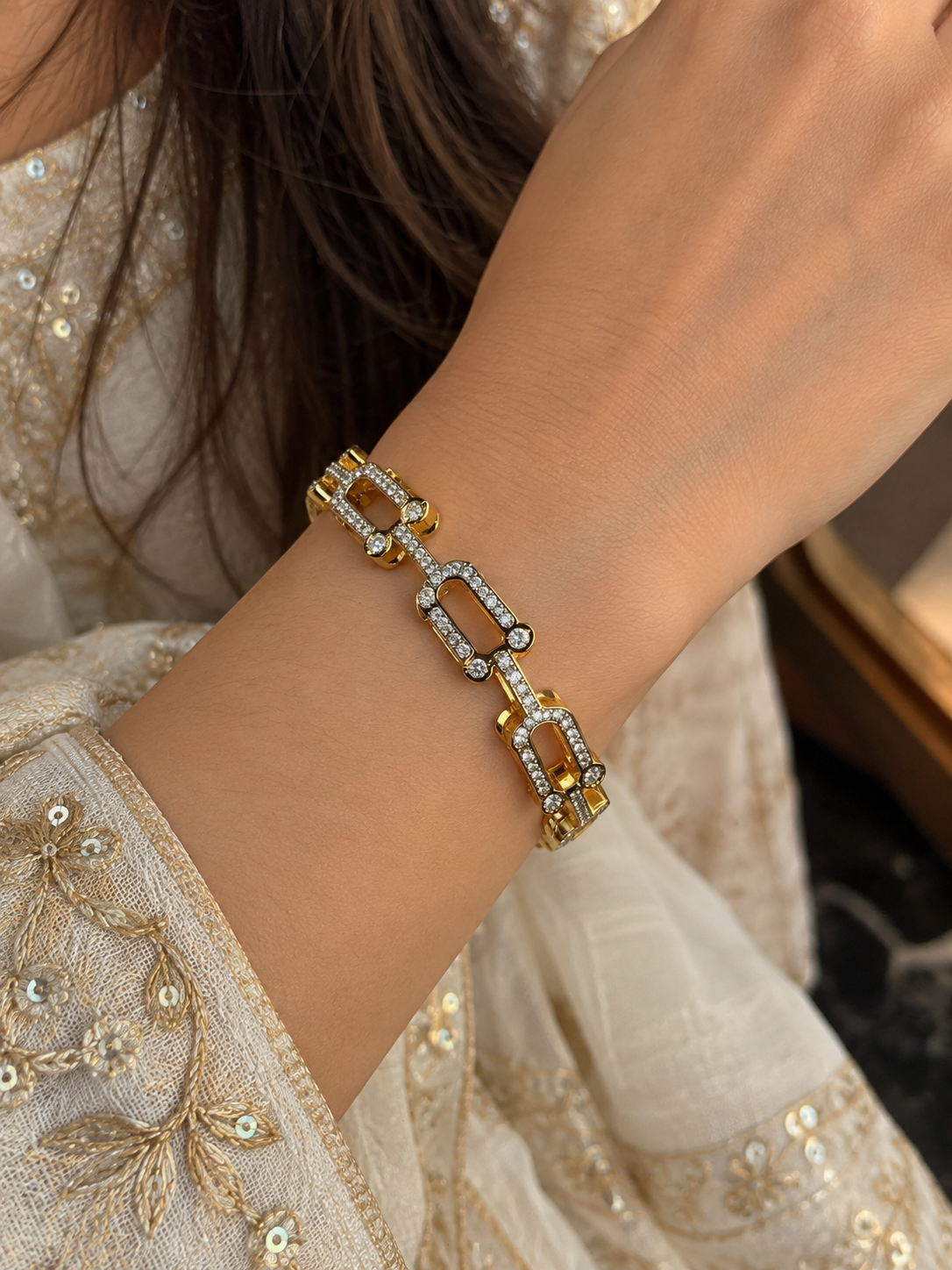 Miu Diamond Studded Bracelet - Baby Size