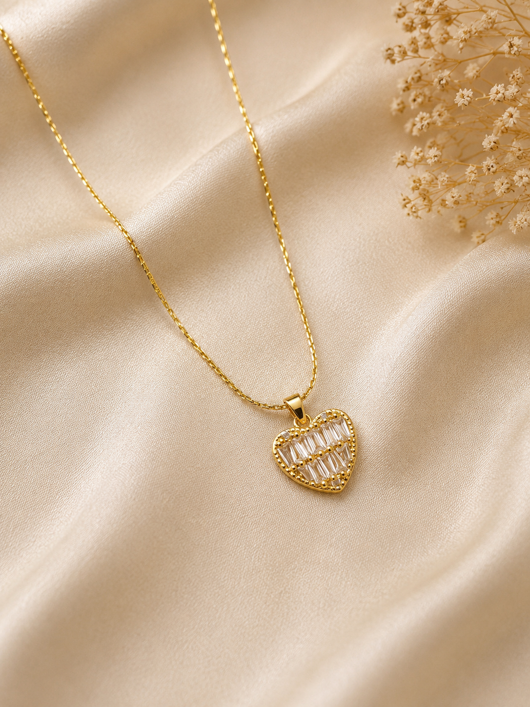 Heart Studded Necklace
