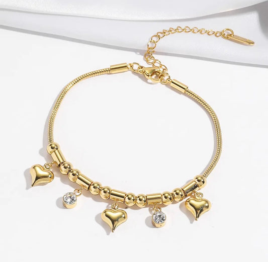 Heart & Stone Bracelet