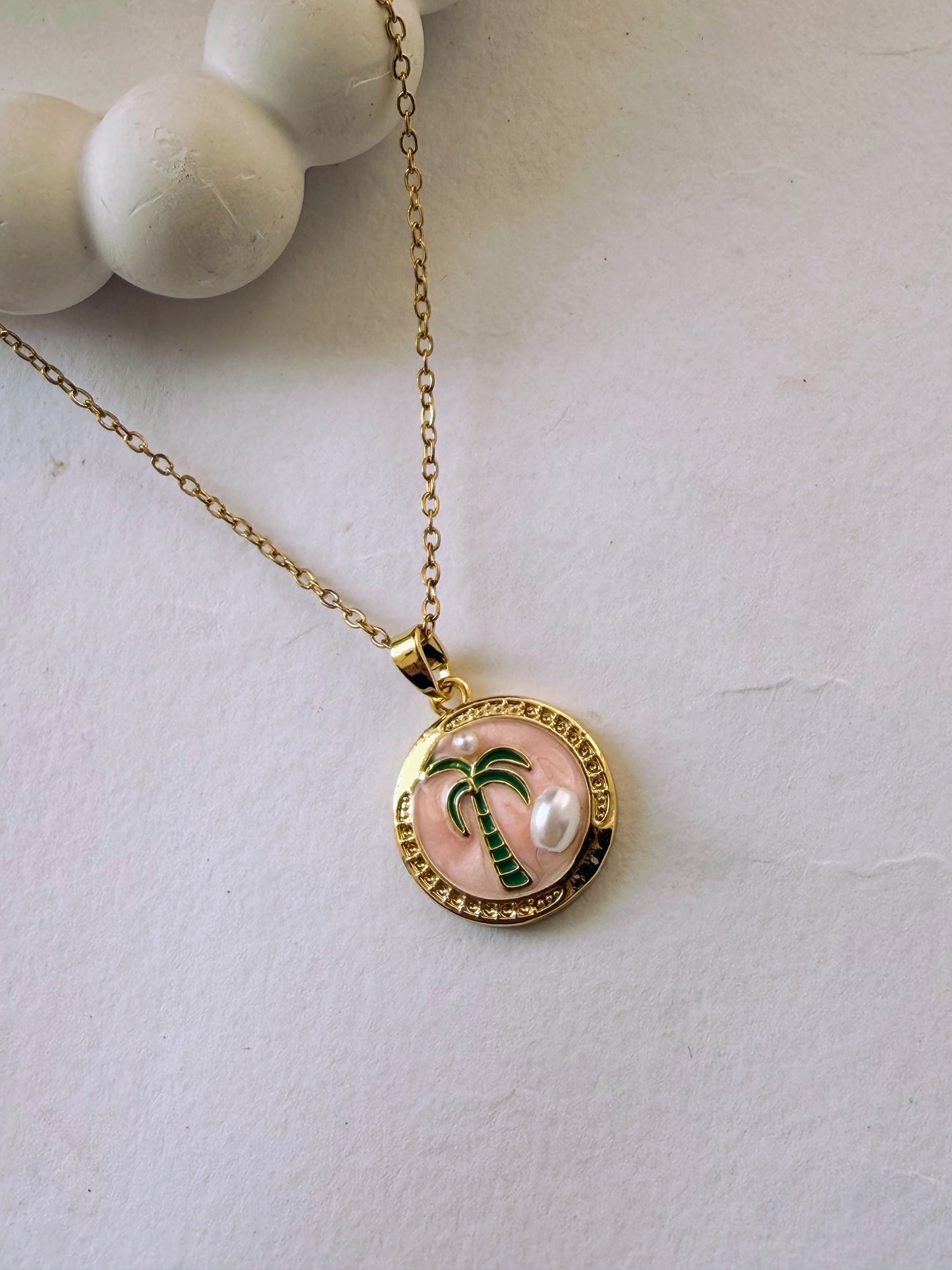 Palm Tree Vintage Necklace