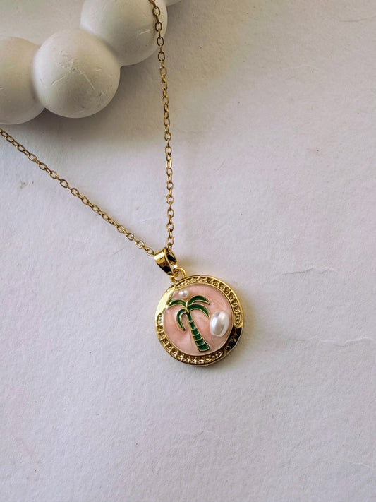 Palm Tree Vintage Necklace