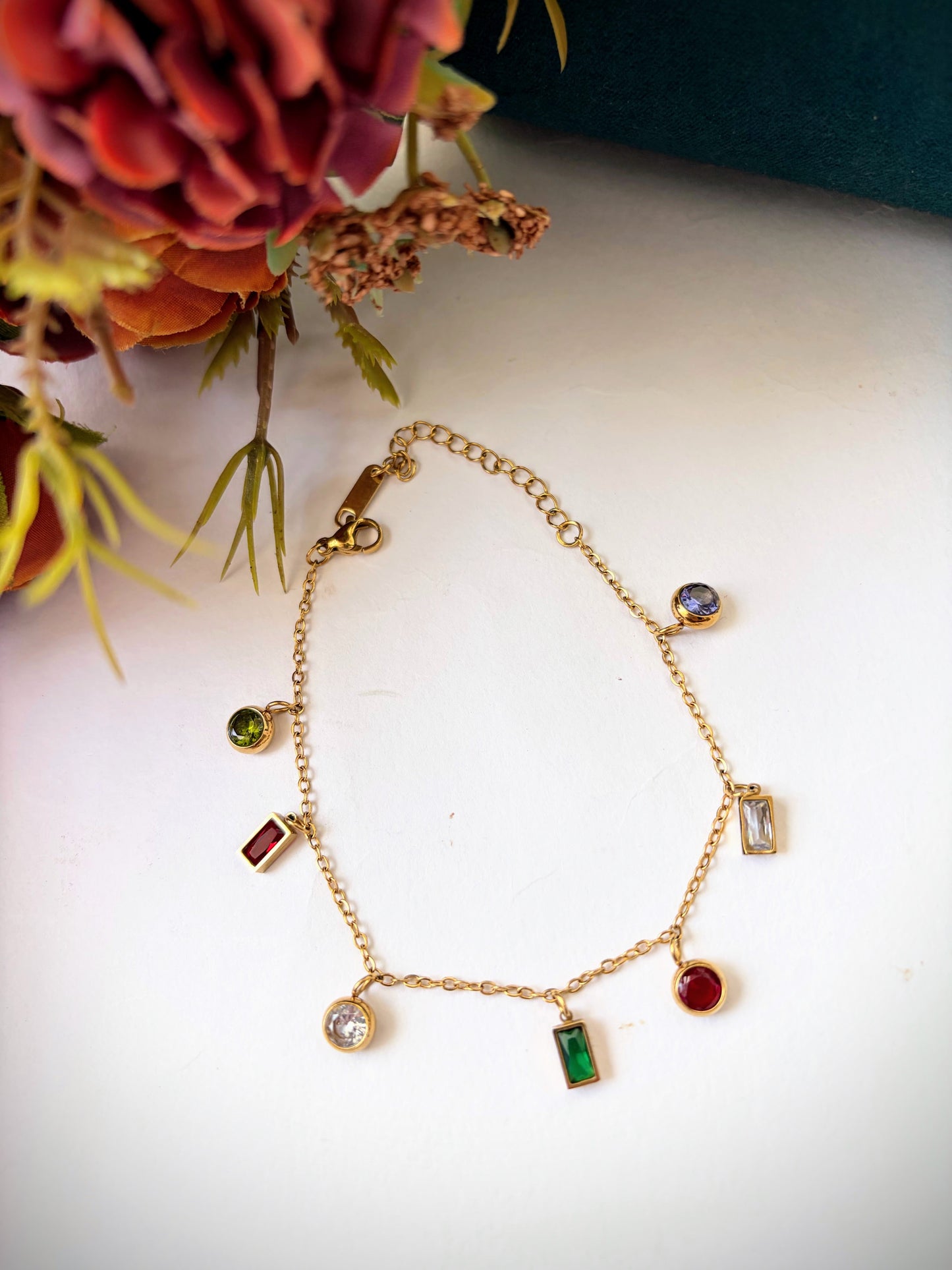 Multicolor chain bracelet