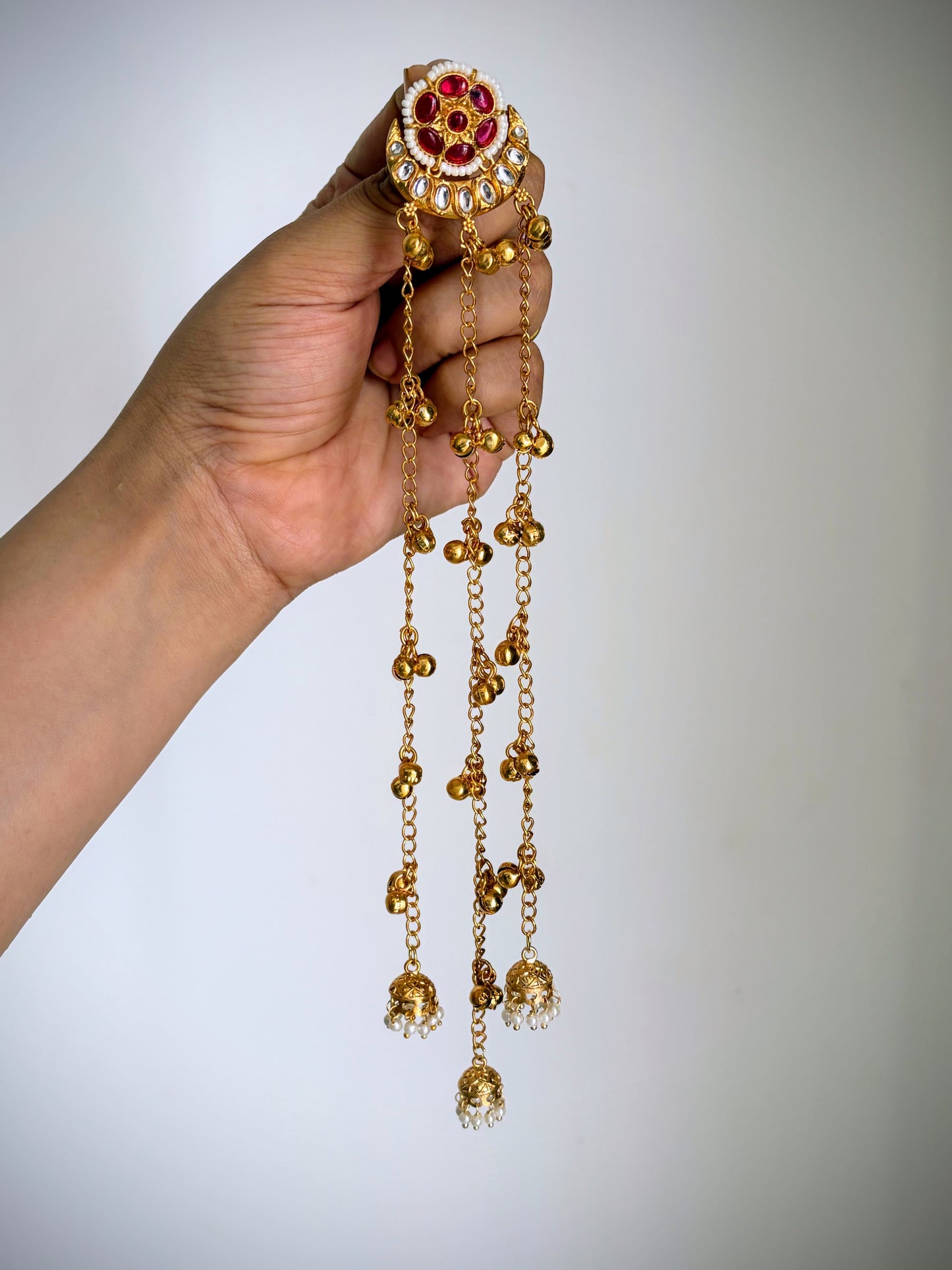 Mehwish Kashmiri Earrings - Red