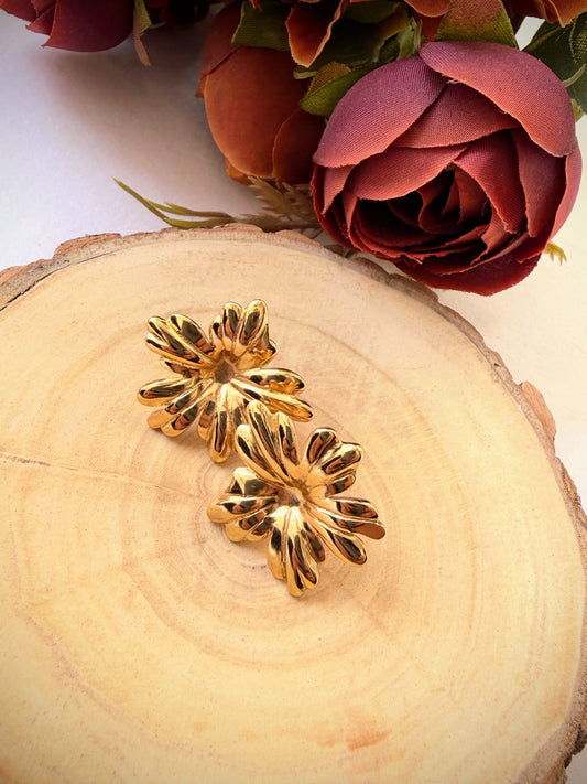 Flower anti tarnish studs