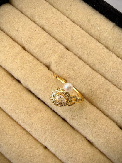Pearl anti tarnish ring