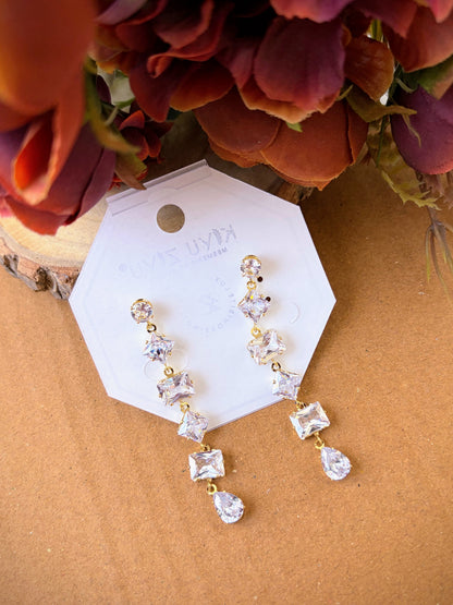 Apsara White Earrings