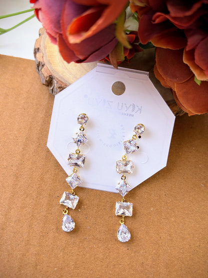 Apsara White Earrings