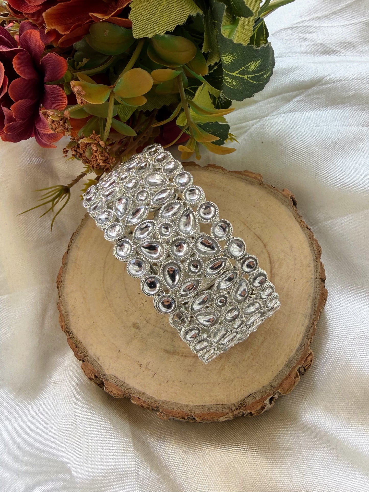 Shravani Kundan Openable Bangles (pair)