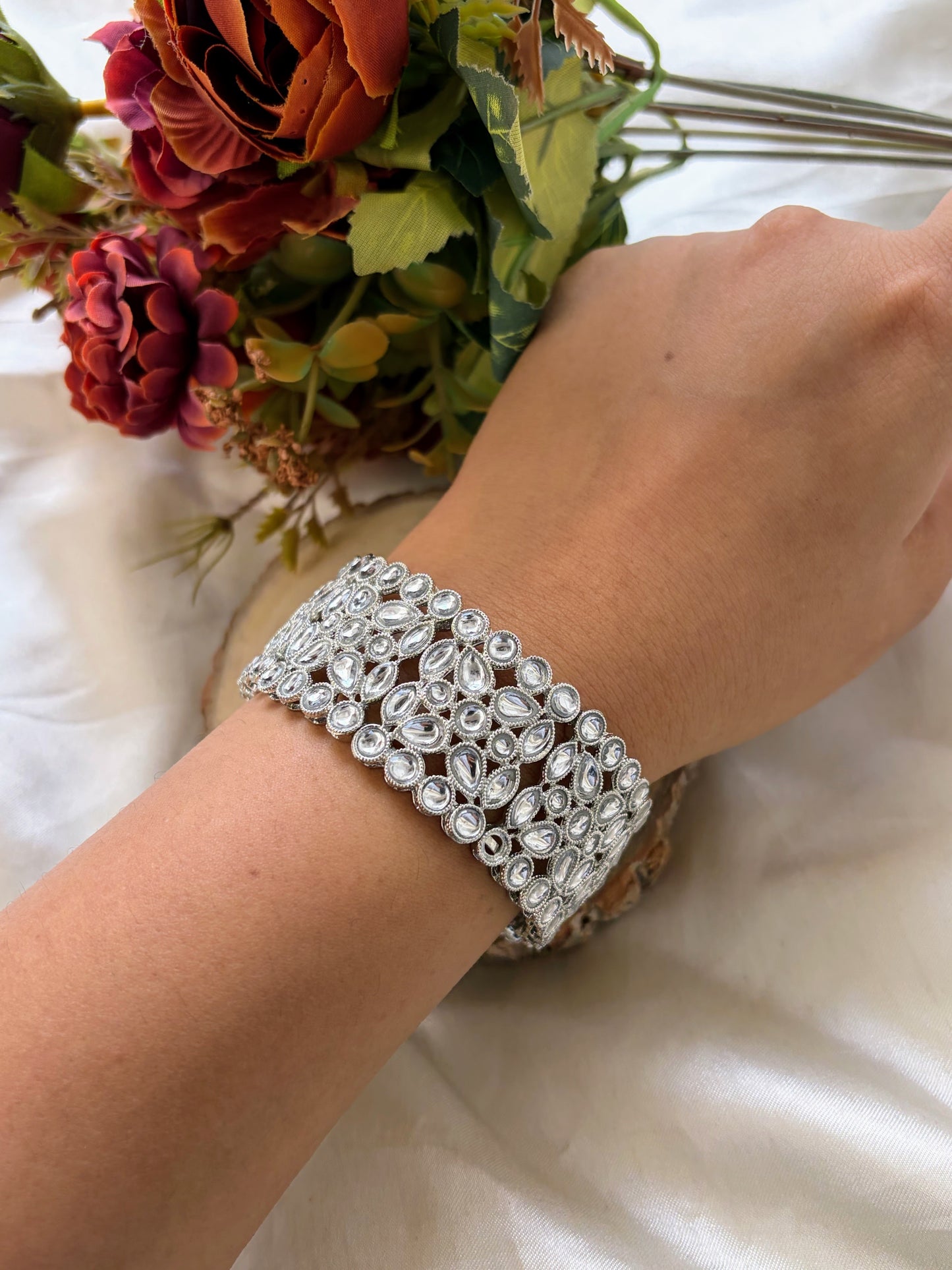 Shravani Kundan Openable Bangles (pair)