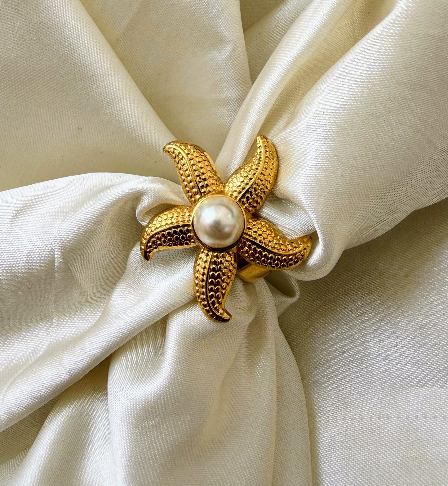 Starfish Anti Tarnish Ring
