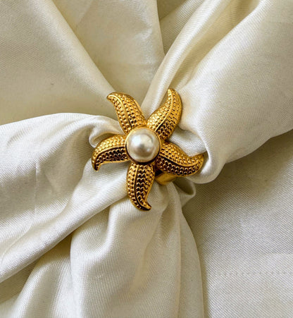 Starfish Anti Tarnish Ring