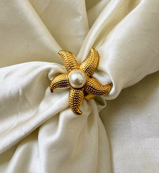 Starfish Anti Tarnish Ring