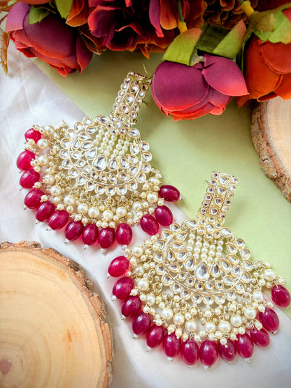 Muskaan Earrings - Pink