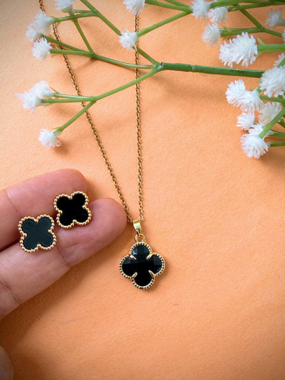 Van cleef Stud & Necklace combo