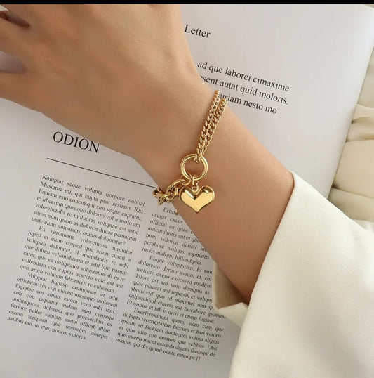 Heart Chain Bracelet